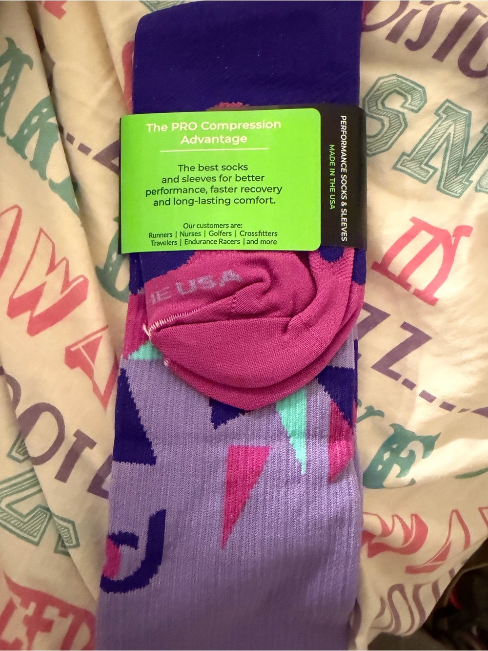 Pro COMPRESSION marathon running socks